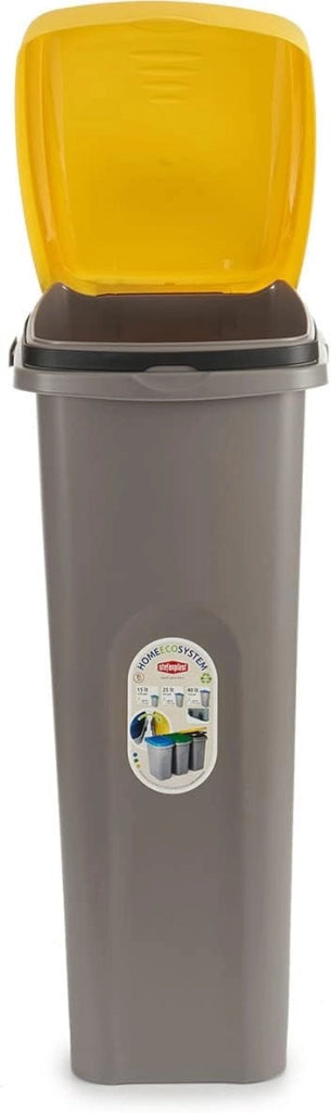 STF748 Pattumiera, Eco System, Giallo, 40 lt