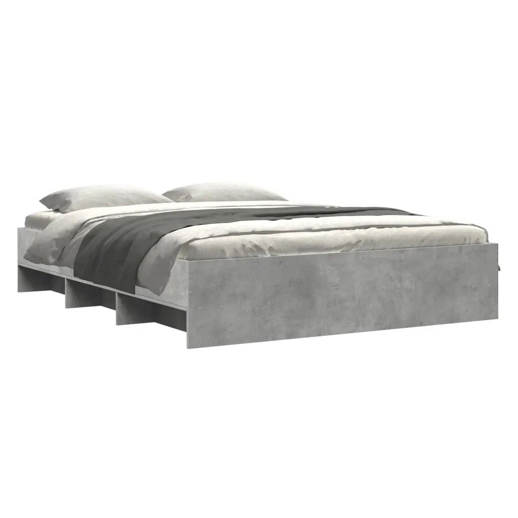 Giroletto senza Materasso Grigio Cemento 160x200cm Truciolato 3295642