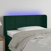Testiera a LED Verde Scuro 103x16x78/88 cm in Velluto 3123281