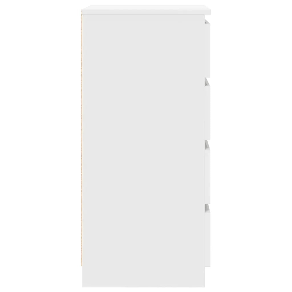 vidaXL Credenza con Cassetti Bianco 37,5x35x99 cm in Legno Multistrato