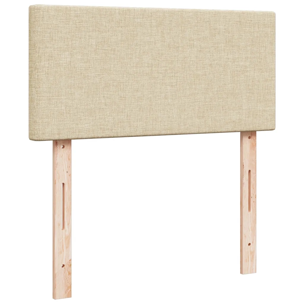 Giroletto a Molle con Materasso Crema 90x190 cm in Tessuto 3286533