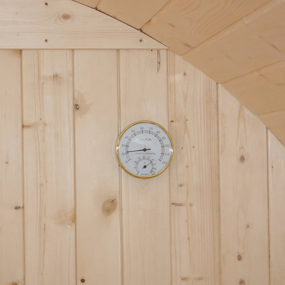 Sauna finlandese da esterno 4 persone 185x180 cm h190 in legno di abete | Onsen
