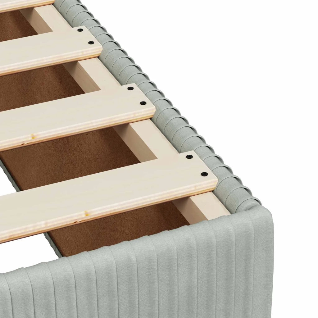 Letto box spring con materasso Grigio Chiaro 160 x 200 cm 3454631