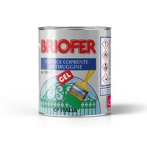 SMALTO BRIOFER ANTIRUGGINE GEL 0,75L GRIGIO FUMO- 6,0 pz