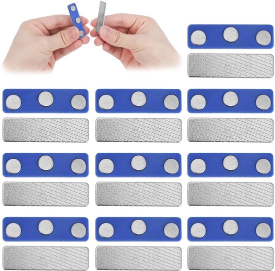 Fermoventi per tende a maglie magnetici - 10 pezzi - Blu - Accessorio per tende oscuranti