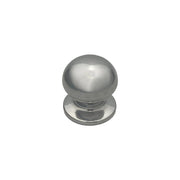 Pomolo fisso per porta SAGUATTI A69/70LB in alluminio argento lucido