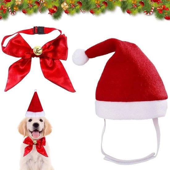 Abbigliamento per Animali da Casa - Costume per Cani - Costume per Gatti - Cappello per Cani/Sciarpa - Materiale soffice/Comfort - Inclusa fascia con fiocco in forma di farfalla - Outfit per Animali da Casa