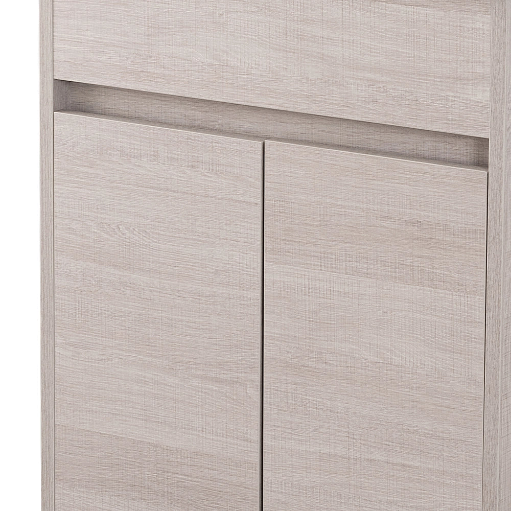 Mobile lavatoio 60x50 rovere chiaro Way con vasca in ceramica Dolomite