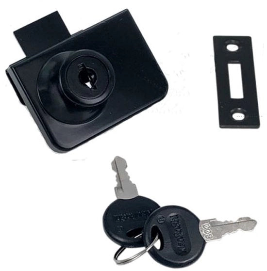 Serratura di Cassetto di Alta Qualità in Acciaio - Serratura di Cassetto - Serrature di Cassetto per Bambini - Serrature di Cassetto per Bambini - Serratura di Cassetto - Inclusa 2 Chiavi - Serratura di Cassetto in Vetro