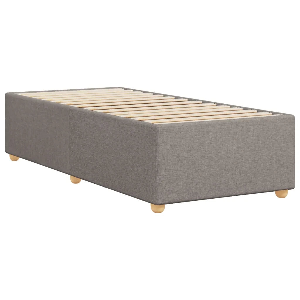 Giroletto senza Materasso-Struttura Letto Tortora 90x200 cm Tessuto 449664