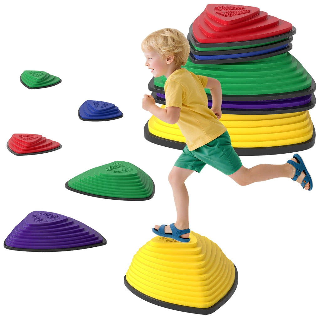 Set di 6 pietre per sentieri ¨C zephmum ¨C multicolore, antiscivolo, per esterno e interno, impilabili