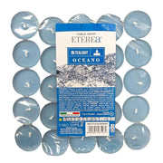 TEA LIGHT PROFUMATE ALL' OCEANO IN CONFEZIONE DA 50 PEZZI
