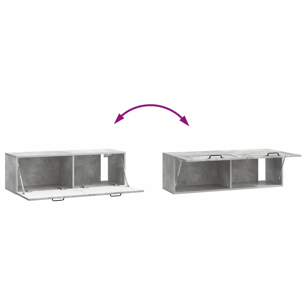 Mobile Porta TV da Muro Grigio Cemento 98 x 31 x 30 cm 899408