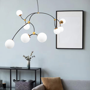 Lampada Da Soffitto Black Mat APP1673-8CP