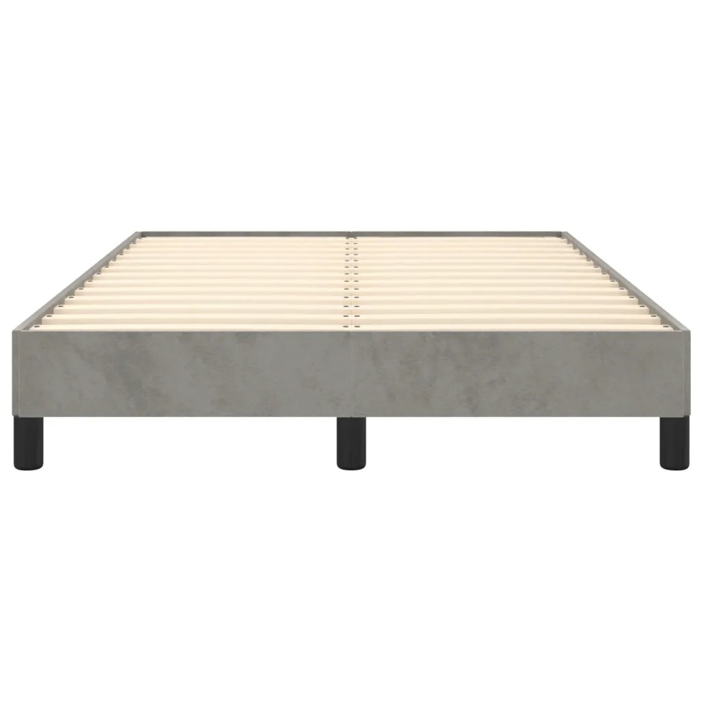 Giroletto senza Materasso Grigio Chiaro 120x190 cm Velluto