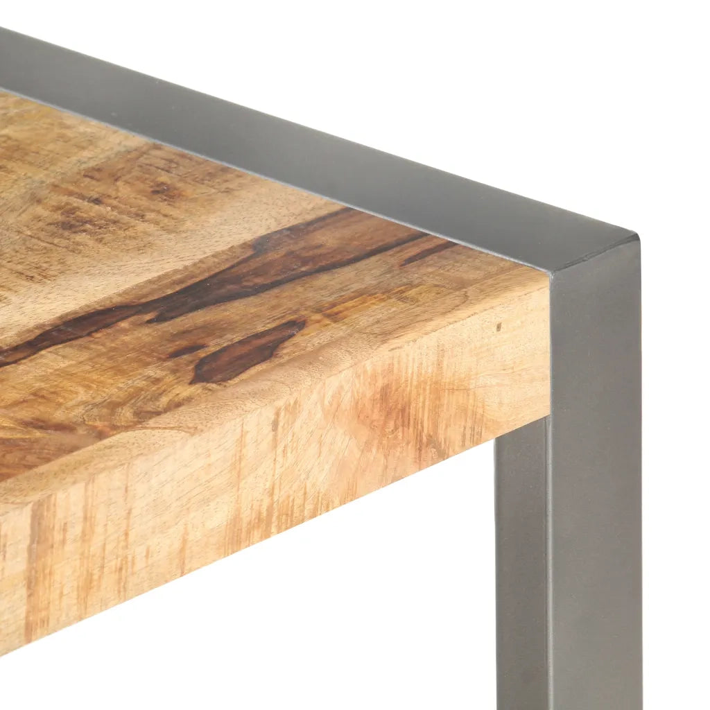 Tavolino da Salotto 110x60x40 cm in Legno di Mango Grezzo 321556