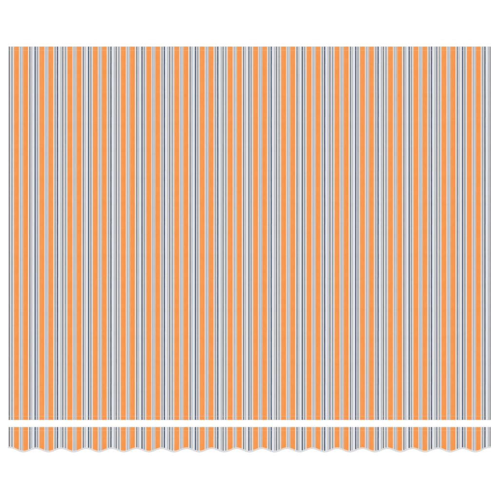 Tenda retrattile automatica a righe multicolore 400x300 cm