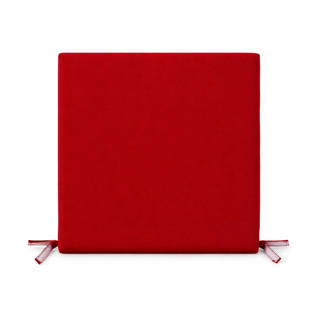 Cuscino seduta per sedia 45x47cm con velcro in poliestere – Bordeaux