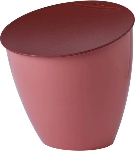 Contenitore di raccolta rifiuti per cucina Calypso - Piccola cassetta di raccolta rifiuti con coperchio - Contenitore di compost per cucina - Ideale per l'organizzazione della cucina - Resistente alla lavastoviglie e alla cucina - 2200 ml - Vivid Mauve