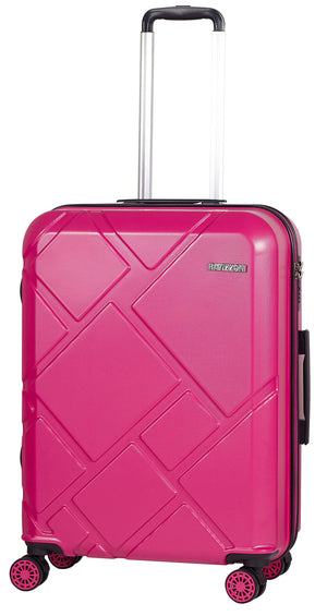 Trolley Valigia Media Rigida in ABS 4 Ruote TSA Ravizzoni Mango Fucsia