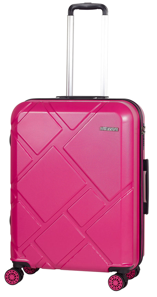 Trolley Valigia Media Rigida in ABS 4 Ruote TSA Ravizzoni Mango Fucsia