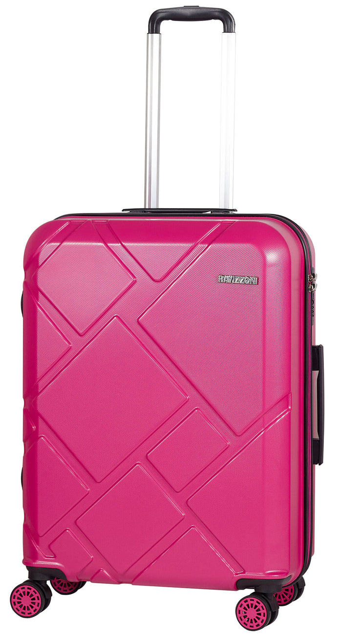 Trolley Valigia Media Rigida in ABS 4 Ruote TSA Ravizzoni Mango Fucsia
