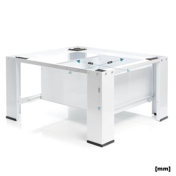 Base per lavatrice e asciugatrice max 150 kg Telaio porta lavatrice con cassetto