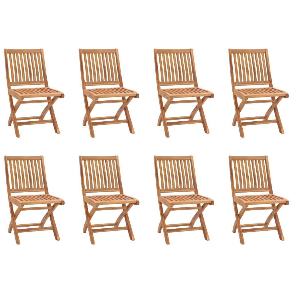Set da pranzo da giardino per esterni da 9 pezzi in legno massello di teak 02_0014082