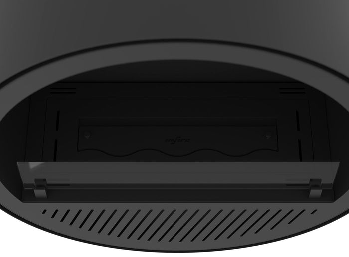 Camino a Bioetanolo da Parete Ø72,4x30 cm Incyrcle Slim Wall Nero