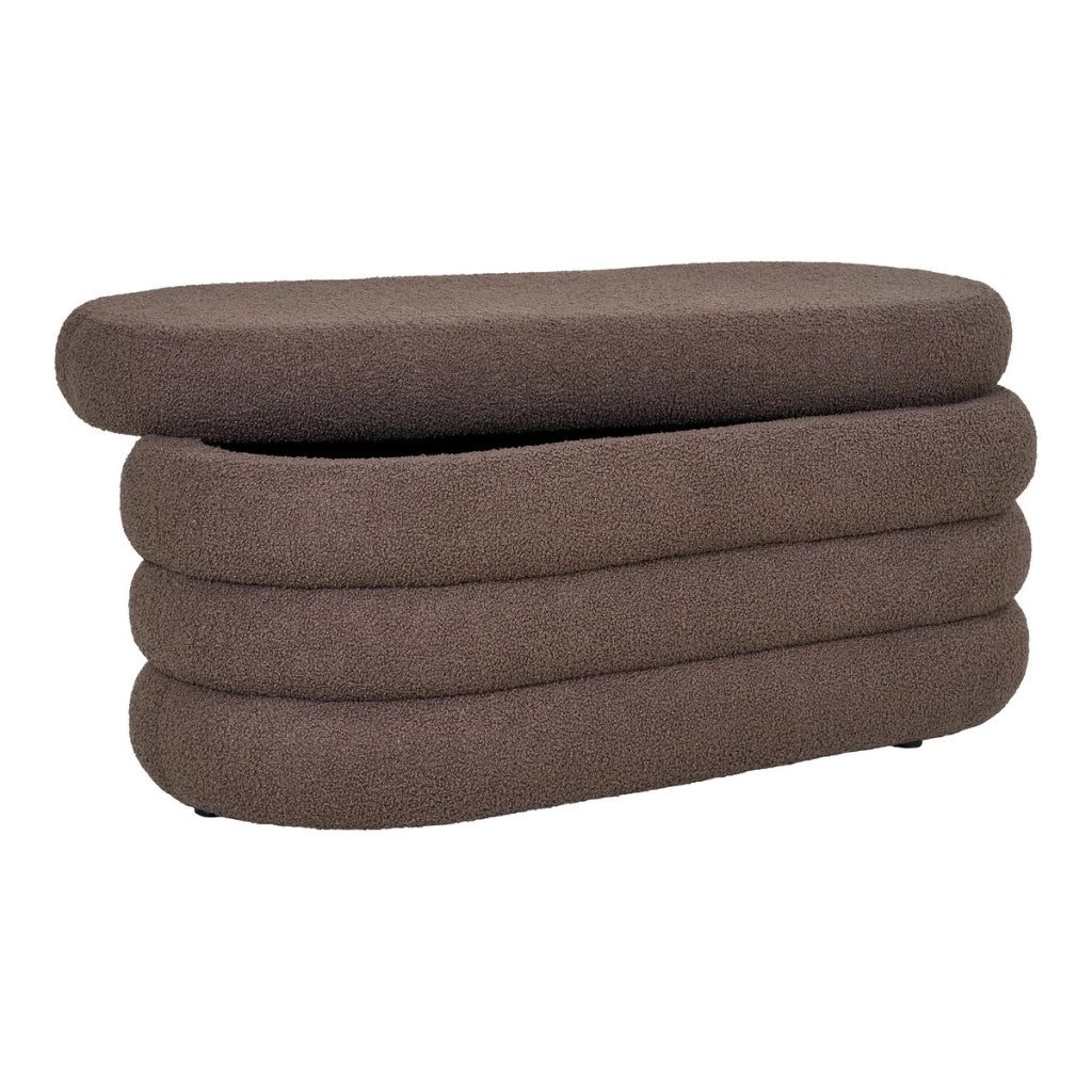 Panca Dartford, Marrone, Tessuto, 45x103x44 cm