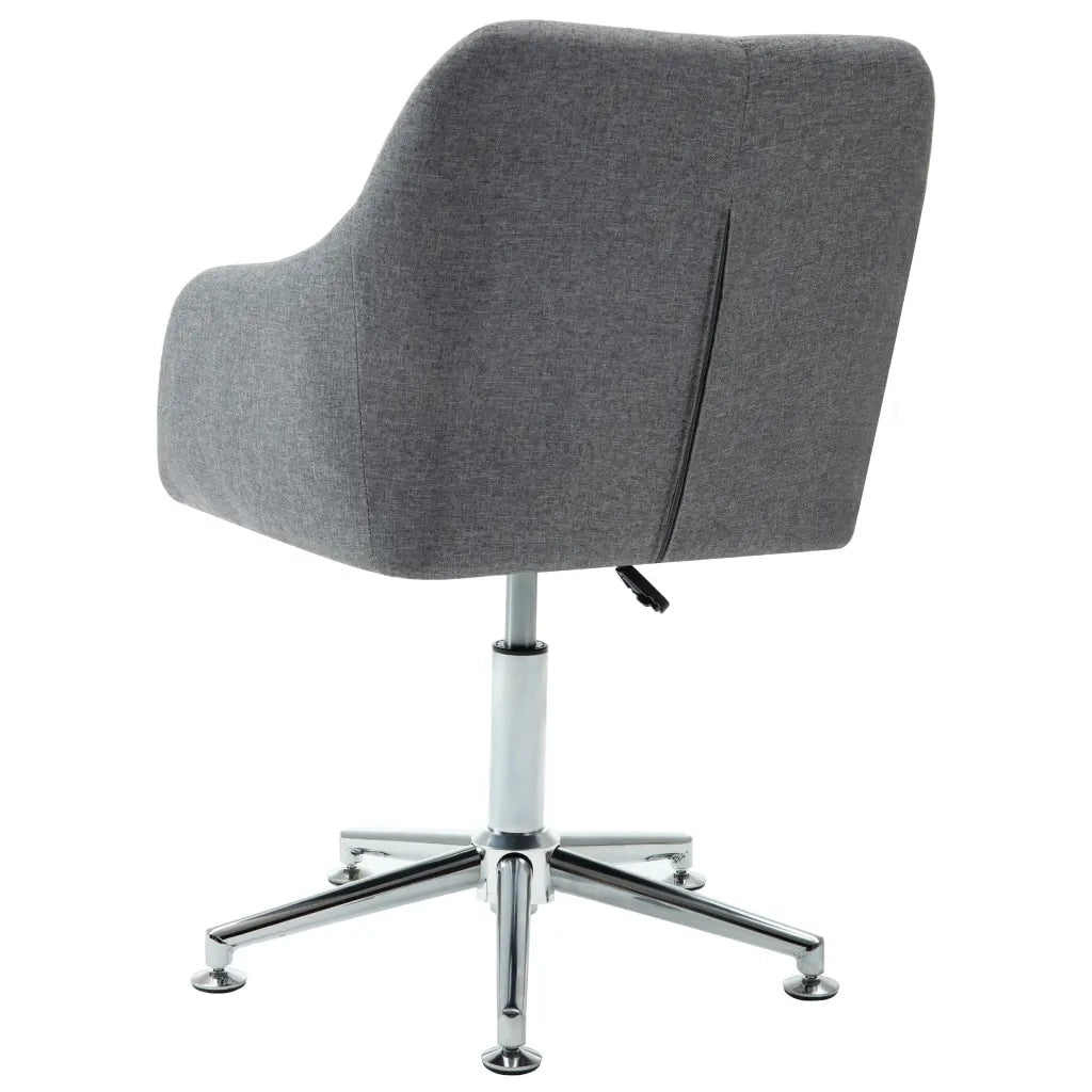 Sedie da Pranzo Girevoli 4 pz Grigio Chiaro in Tessuto cod mxl 7665