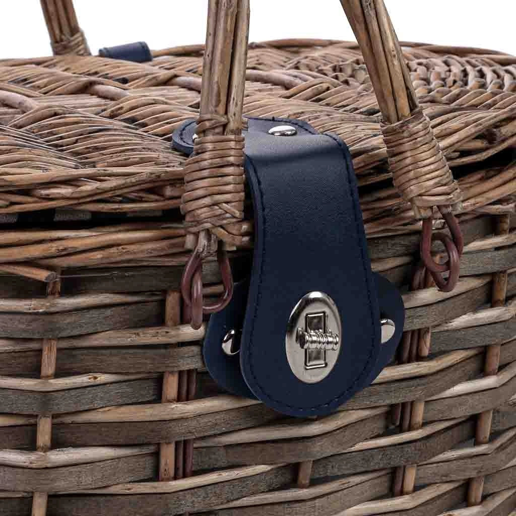 Cestino da picnic naturale (2 coperti) 40x28x25h cm