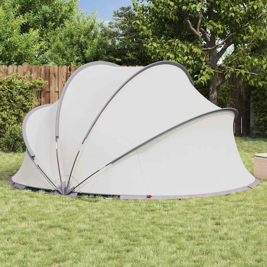 Dome Piscina Grigio e arancione 405 x 405 x 192 cm