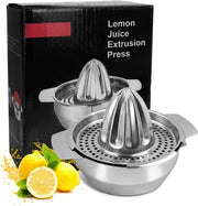 Citruspers manuale da 450 ml - Stainless steel - Resistenti all'acqua di lavastoviglie - Ideale per la cucina - Facile da utilizzare - Juicer
