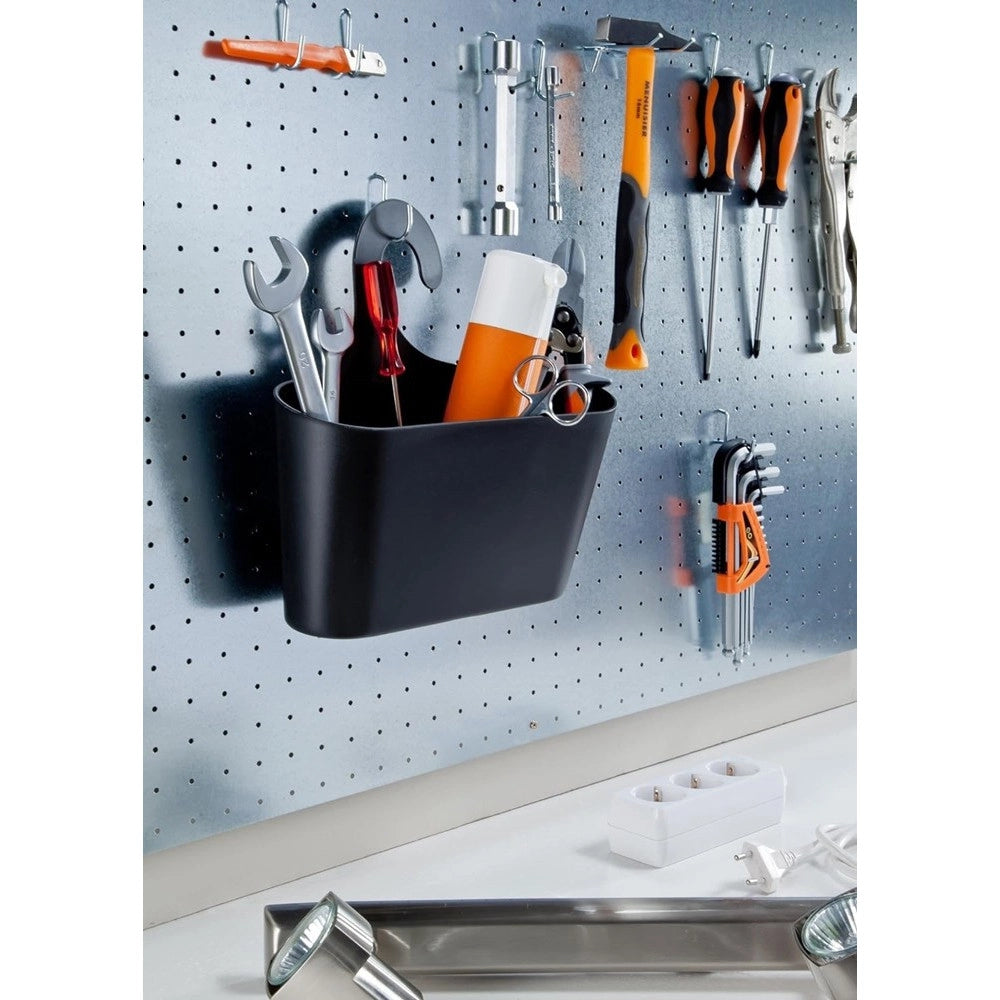 Trade Shop - Cestino Porta Oggetti Con Gancio Appendere Doccia Bagno Casa Vari Colori 79459 -