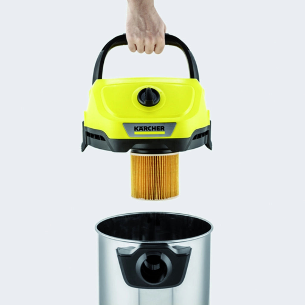 Karcher BIDONE ASPIRA SOLIDI-LIQUIDI WD 3 S V-19/4/20 CORPO ACCIAIO INOX 1.000 W lt. 19