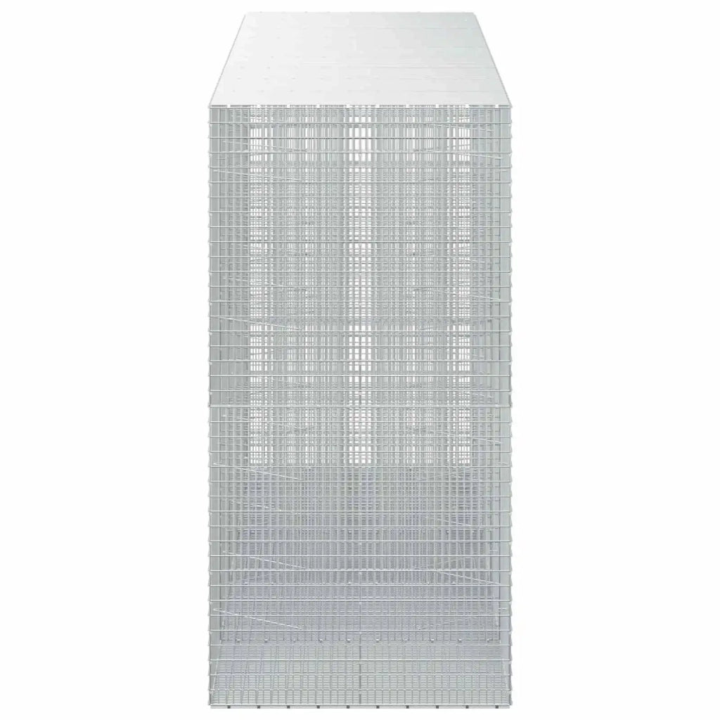 Gabione con filo da 3,5 mm e rete da 5x2,5 cm 450x100x200 cm 3462003
