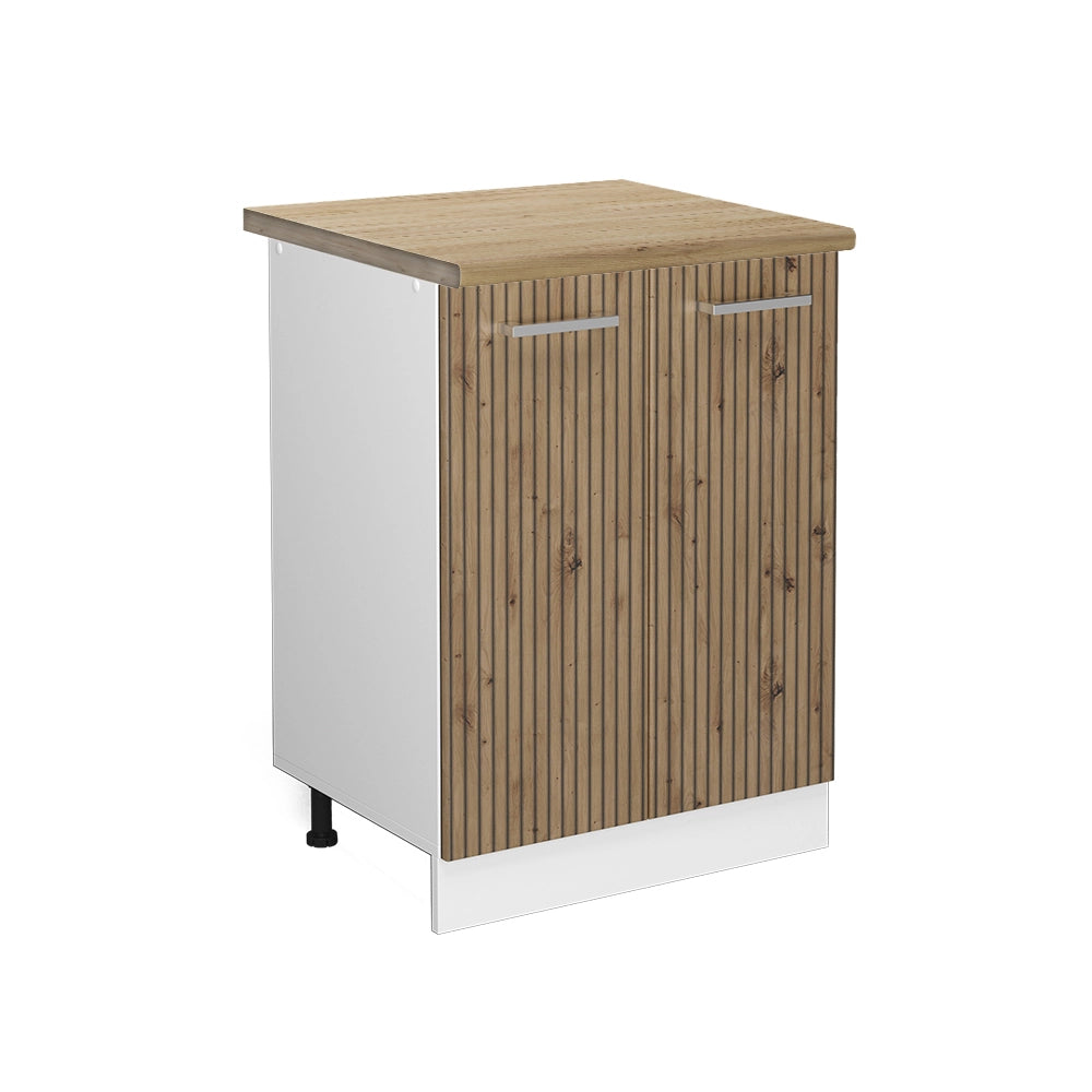Vicco Mobiletto base cucina Rovere artigianale 60 cm , PL Rovere