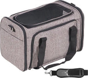 Carrello per cani - Borsa per cani pieghevole - 11,3kg Capacità di carico - borsa da trasporto - con 4 ruote - Tasche di stoccaggio - Carrello per animali domestici