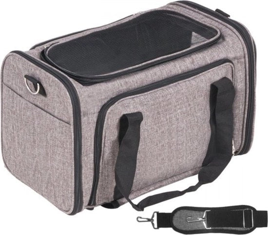 Carrello per cani - Borsa per cani pieghevole - 11,3kg Capacità di carico - borsa da trasporto - con 4 ruote - Tasche di stoccaggio - Carrello per animali domestici