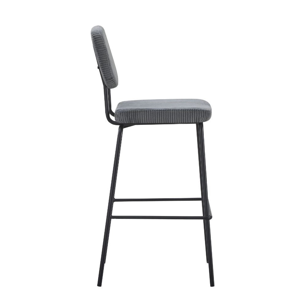 Sgabello imbottito Juno grigio scuro 43x52,5x111H – Il comfort in stile industriale
