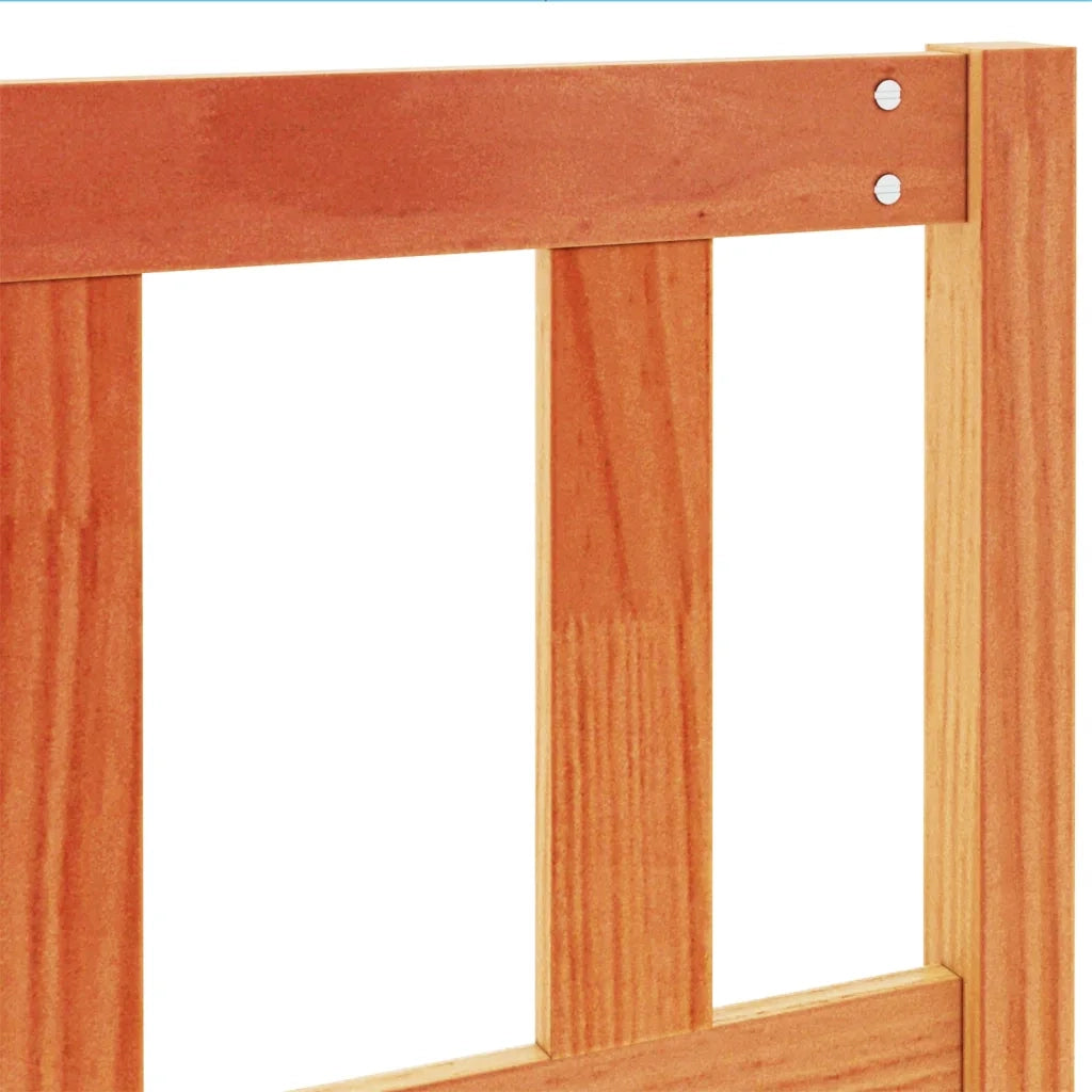 Testiera | Testata Marrone Cera 160 cm in Legno Massello di Pino