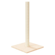 Tiragraffi per gatti Mobili per arrampicata su torre Raschietto per gatti piattaforma per arrampicata 35 x 35 x 70 cm crema 02_0022751