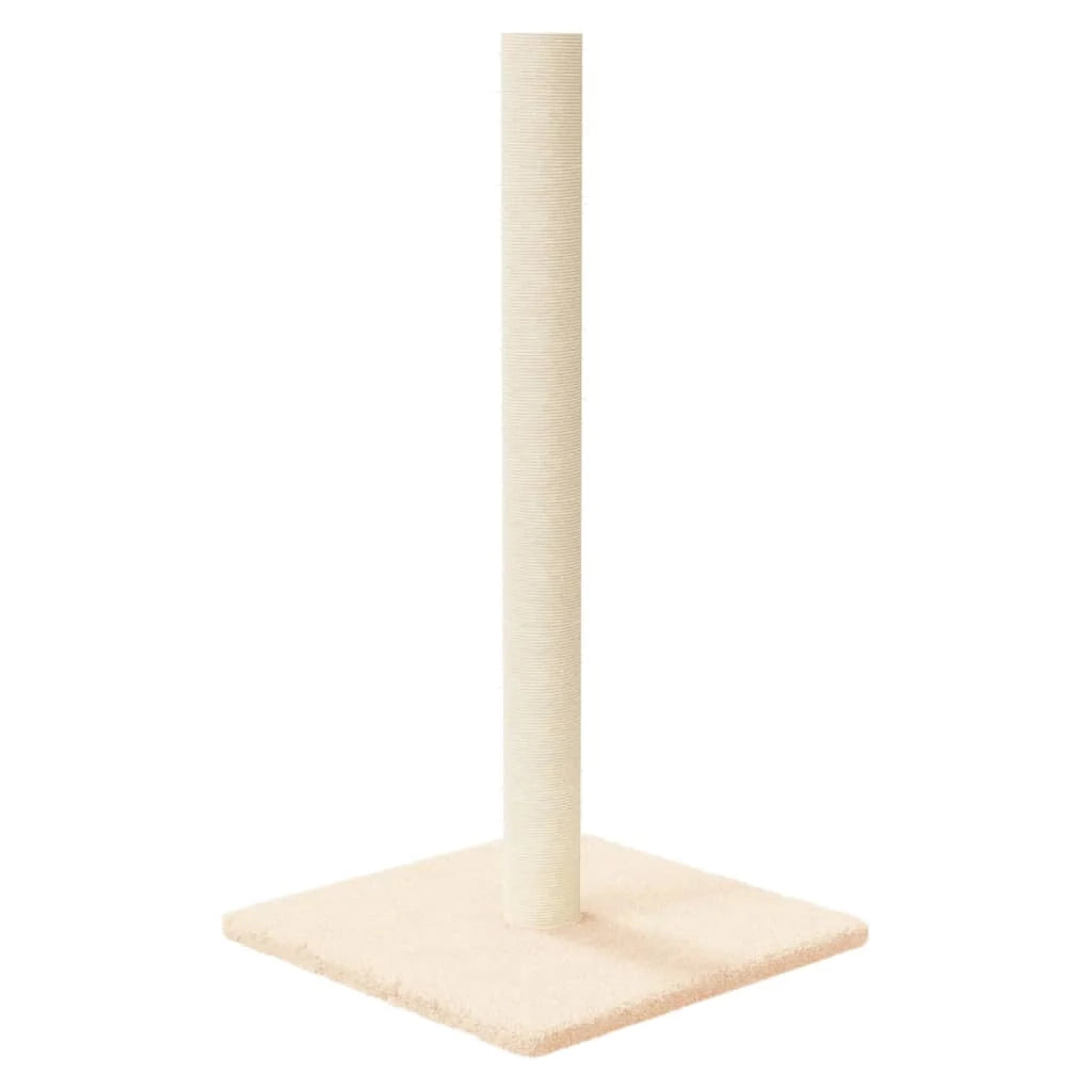 Tiragraffi per gatti Mobili per arrampicata su torre Raschietto per gatti piattaforma per arrampicata 35 x 35 x 70 cm crema 02_0022751