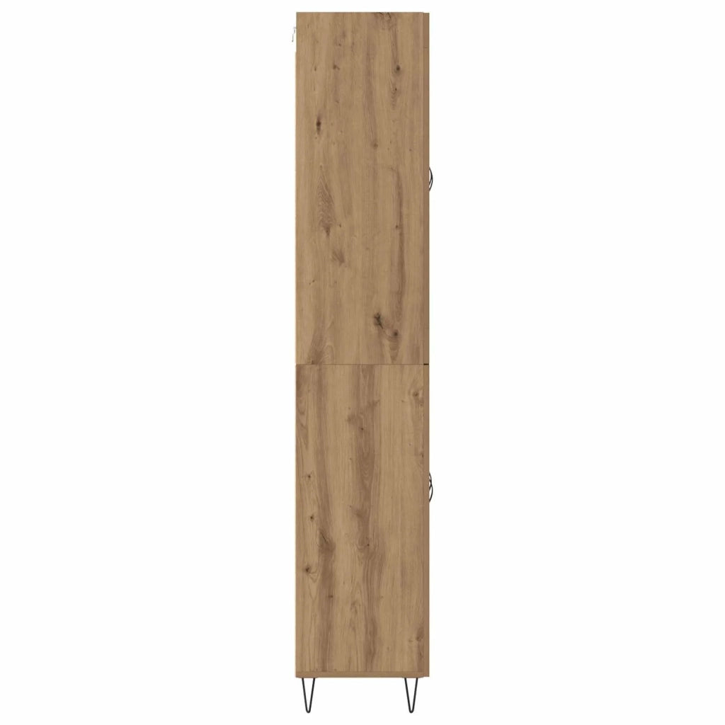 Credenza-Buffet-Armadio da cucina Rovere artigianale 69,5 x 34 x 180 cm 807046
