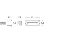 Faretto Segnapassi a Incasso da Esterno a LED 12W da Parete Sovil Mask Bianco