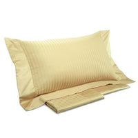 Copripiumino Matrimoniale con Lenzuola e Federe Mitera Rubino Giallo Pagliericcio