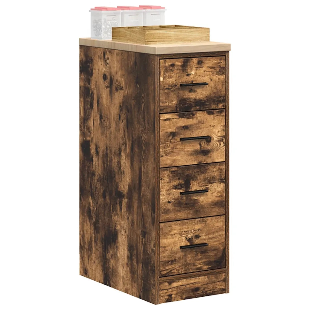 Armadietto da Garage in Rovere Affumicato 30x51x85 cm 860584