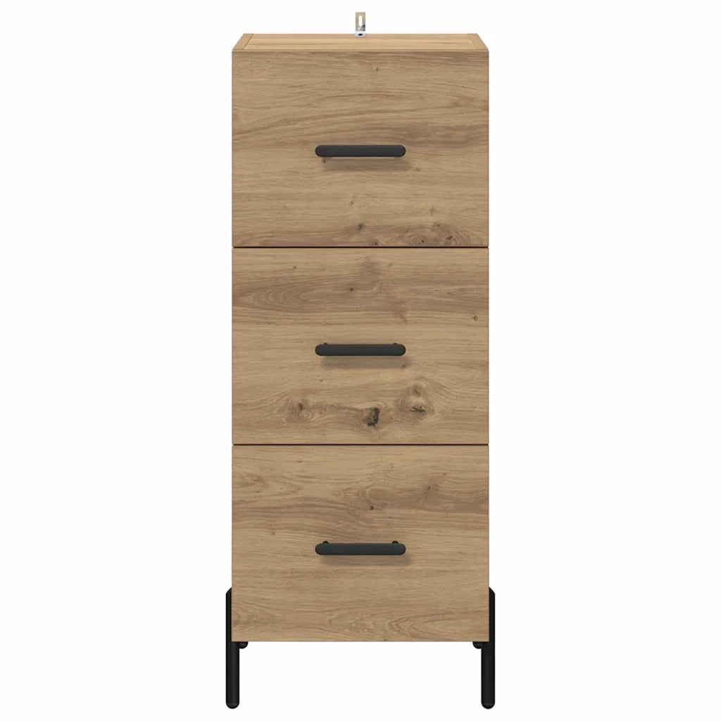 Credenza-Buffet-Armadio da cucina rovere artigianale 34 x 34,5 x 90 cm Legno multistrato 448440