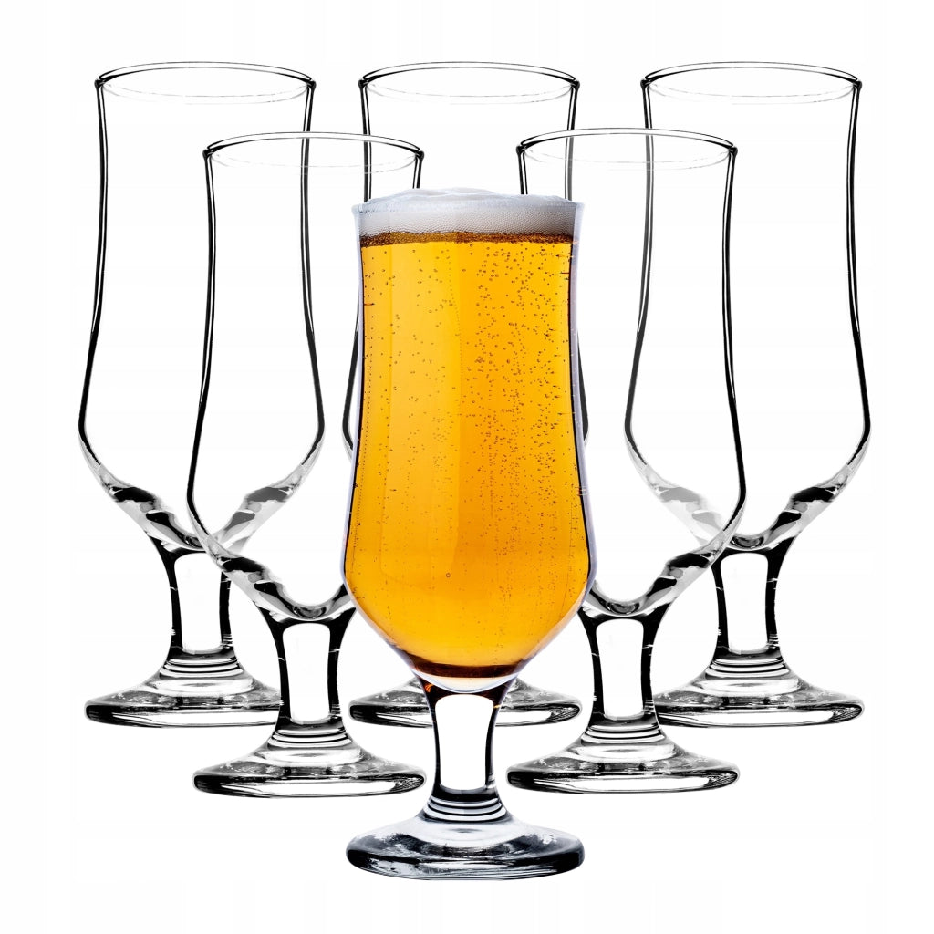 Set di 6 boccali da birra KADAX da 360 ml, grandi.